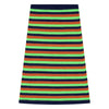 Chemmy Stripe Merino Snood - Charcoal Green Orange