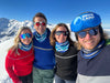 Snow Camp Charity Merino Chemmy Striped Snood - Cobalt, Blue and White