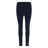 Black leggings with decorative elements on a white background