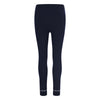 Navy blue leggings on a white background