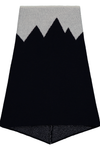 Mountain Range Merino Snood - Navy White