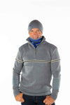 Racing Skier Beanie Grey Cobalt
