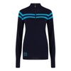 Womens Signature Stripe Jumper - Navy Turquoise