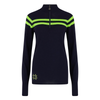 Womens Signature Stripe Jumper - Navy Green