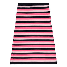  Chemmy Stripe Merino Snood - Pink Navy Stripes