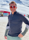 Graham Bell wears Snow Finel Vasl Thoren Ski Jumper in the snow