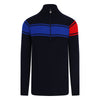 Mens Chamonix Ski Jumper Navy Cobalt Red