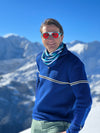 Mens Classic Ski Jumper - Cobalt