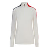 Womens Verbier Ski Jumper - White Red and Navy
