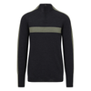 Mens St Anton Merino Ski Jumper - Charcoal & Khaki