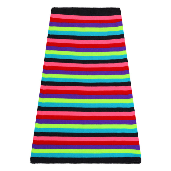 Chemmy Stripe Merino Snood - Rainbow Stripe