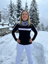 Womens St Anton Ski Jumper - Black and White