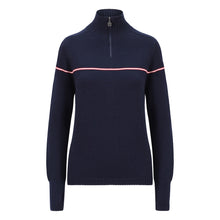  Womens Classic Stripe Midlayer Plus  - Navy