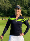 Womens St Moritz Ski Jumper Navy Green
