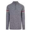 Mens Morzine Ski Jumper - Grey,Navy,Red and White