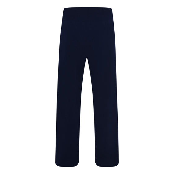 Navy blue pants on a white background