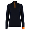 Womens Aspen Jumper Navy Orange