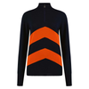 Womens Kitzbuel Jumper Navy and Orange