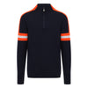 Mens Val Ski  Jumper - Navy, orange and grey