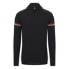 Mens Morzine Ski Jumper - Charcoal, Khaki and Orange