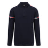 Mens Morzine Ski Jumper - Navy, Denim and Red