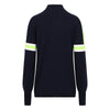 Womens Val Ski Jumper - Navy Green and white