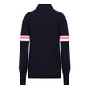 Womens Val Ski Jumper - Navy Pink and White