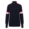 Womens Val Ski Jumper - Navy Pink and White