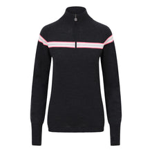  Womens Avoriaz Ski Jumper Charcoal, Pink, Grey and White