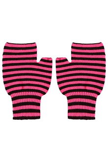  Merino Fingerless Mittens Pink