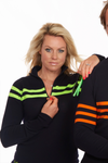 Womens Signature Stripe Jumper - Navy Green