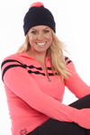 Womens Signature Stripe Jumper - Pink Navy