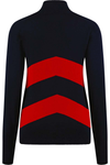 Womens Kitzbuel Jumper Navy and Red