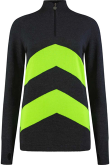  Womens Kitzbuel Jumper Charcoal and Green