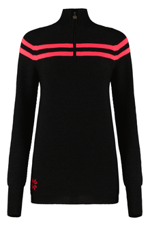  Womens St Moritz Jumper Charcoal Pink