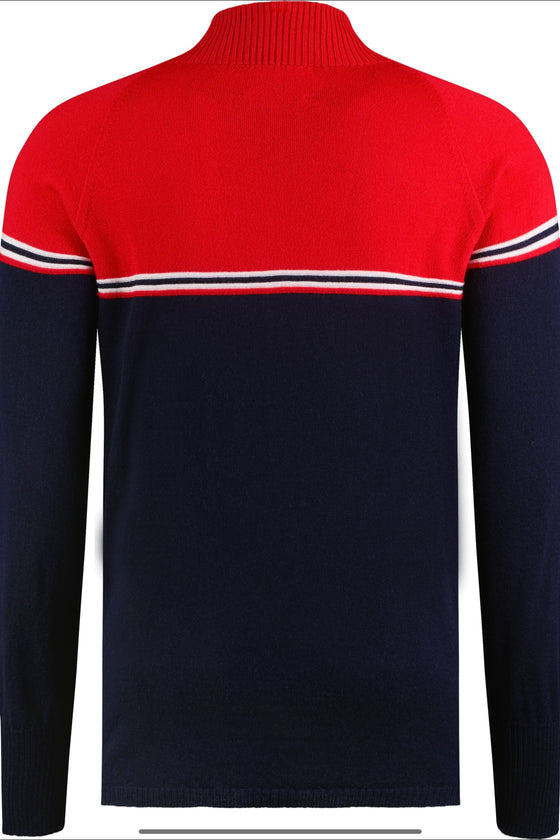 Mens Freestyle Jumper - Navy and Red