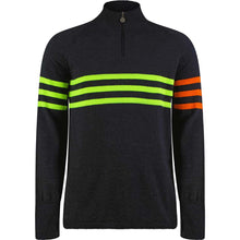  Murren Jumper - Charcoal, Green and Orange